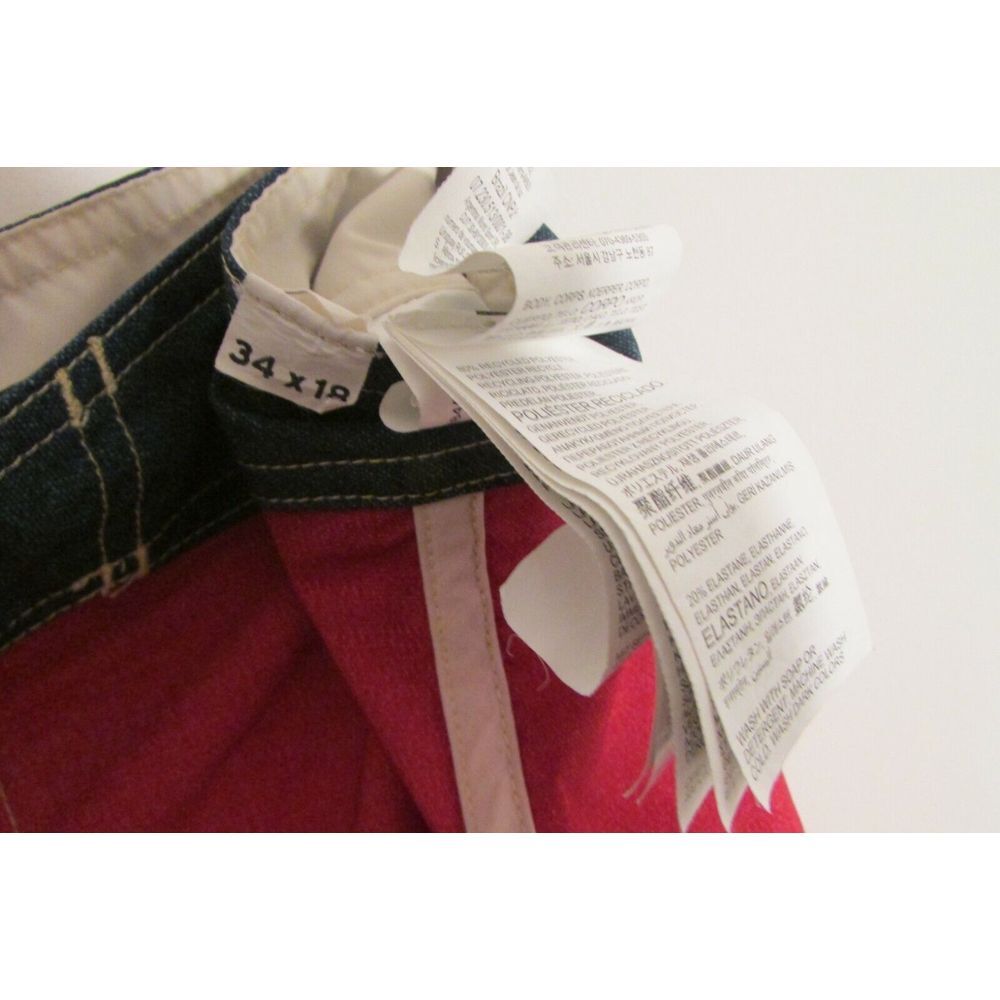 QUIKSILVER Men's Red, Blue, White Print Swim Surf Board Shorts Size 34 ~EUC - Picture 3 of 3